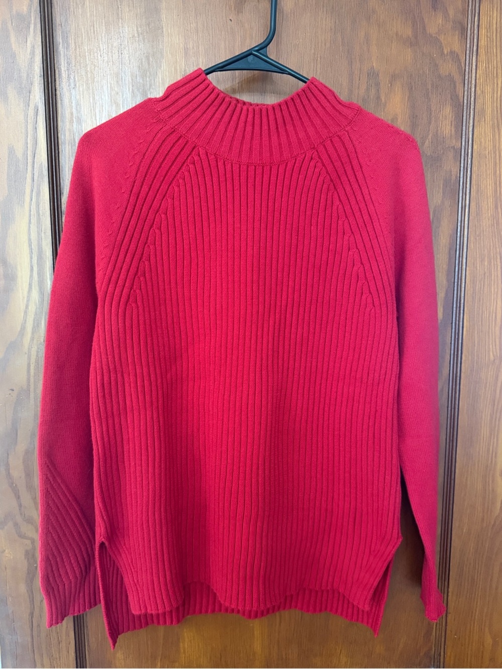 NWT Banana Republic Red Ribbed Mock Neck Sweater - Women